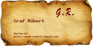 Graf Róbert névjegykártya